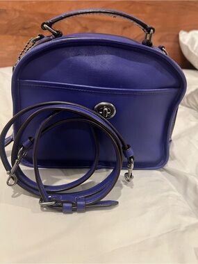 Coach Purple Leather Reissue Lunchpail